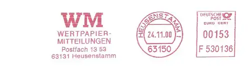 Freistempel F530136 Heusenstamm - WM Wertpapier-Mitteilungen (#2836)