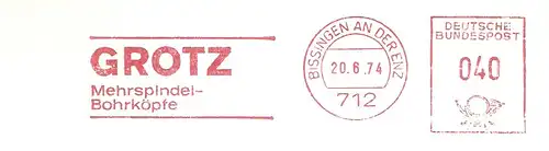 Freistempel Bissingen an der Enz - GROTZ / Mehrspindel-Bohrköpfe (#2807)