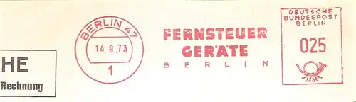 Freistempel Berlin - FERNSTEUER GERÄTE BERLIN (#2789)