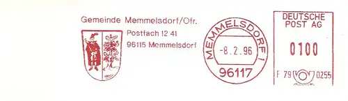 Freistempel F79 0255 Memmelsdorf - Gemeinde Memmelsdorf / Obr. (Abb. Wappen) (#2765)