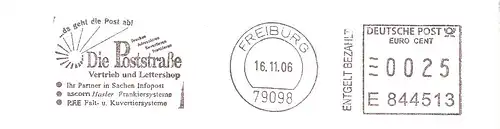 Freistempel E844513 Freiburg - Die Poststraße - Vertrieb und Lettershop - ascom Hasler Frankiersysteme (#3164)