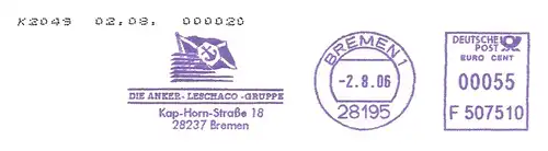 Freistempel F507510 Bremen - Die Anker-Leschaco-Gruppe (Abb. Flagge) (#3046)
