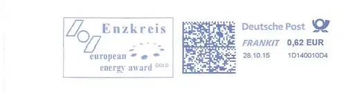 Freistempel 1D140010D4 Enzkreis - Enzkreis - european energy award GOLD (#2717)