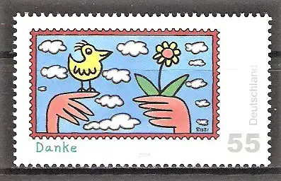 Briefmarke BRD Mi.Nr. 2663 ** Grußmarke 2008 / Danke