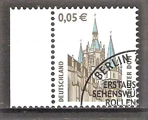 Briefmarke BRD Mi.Nr. 2381 C o Seitenrand links - Sehenswürdigkeiten 2004 / Erfurter Dom