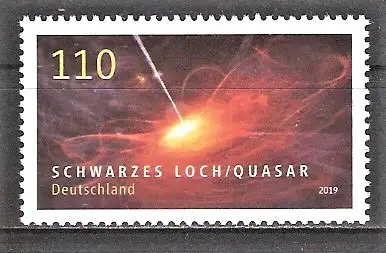 Briefmarke BRD Mi.Nr. 3477 ** Astrophysik 2019 / Schwarzes Loch - Quasar