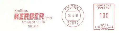 Freistempel A09 2744 Siegen - Kaufhaus KERBER GmbH (#2701)