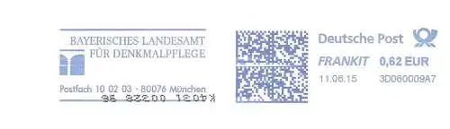 Freistempel 3D060009A7 München - Bayerisches Landesamt für Denkmalpflege (#2628)