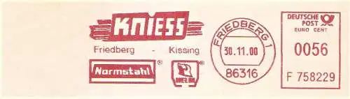 Freistempel F758229 Friedberg - KNIESS Friedberg - Kissing / Normstahl - HELM (#2602)