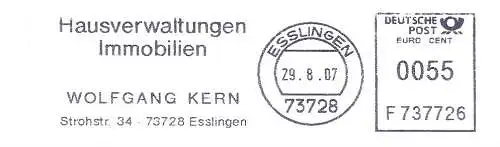 Freistempel F737726 Esslingen - WOLFGANG KERN - Hausverwaltung Immobilien (#2597)