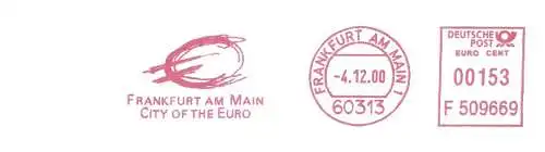 Freistempel F509669 Frankfurt am Main - CITY OF THE EURO (Abb. Euro-Symbol) (#2601)