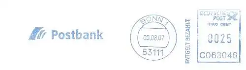 Freistempel C063046 Bonn - Postbank (#2595)