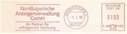 Freistempel F68 6121 Nürnberg - Nordbayerische Anzeigenverwaltung GmbH - Ihr Partner für erfolreiche Werbung (#2590)