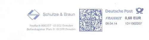 Freistempel 1D11002207 Dresden - Schultze & Braun (#2521)