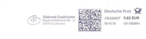 Freistempel 1D11002641 Euskirchen - Diakonie Euskirchen (Abb. Kronenkreuz) (#2515)