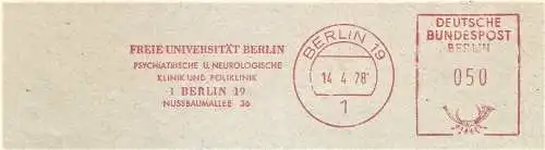 Freistempel Berlin - Freie Universität Berlin / Psychiatrische u. Neurologische Klinik und Poliklinik (#2502)