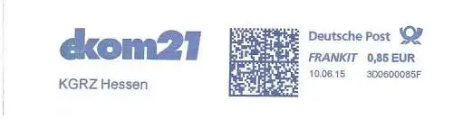 Freistempel 3D0600085F - KGRZ Hessen - ekom21 (#2494)