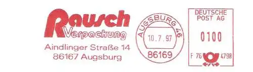 Freistempel F76 4798 Augsburg - Rausch Verpackung (#2478)