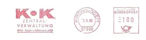 Freistempel Kirchhundem - K+K Zentral-Verwaltung / RHG Kaiser + Kellermann oHG (#2485)