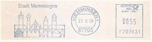 Freistempel F707431 Memmingen - Stadt Memmingen (Abb. Stadtsilhouette) (#2468)