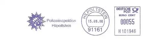 Freistempel H101946 Hilpoltstein - Polizeiinspektion Hilpoltstein (Abb. Polizeistern) (#2459)