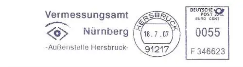 Freistempel F346623 Hersbruck - Vermessungsamt Nürnberg - Außenstelle Hersbruck (#2458)