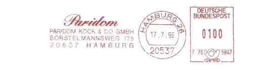 Freistempel F76 5847 Hamburg - Paridom Kock GmbH & Co GmbH (#2420)