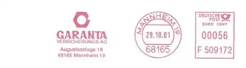 Freistempel F509172 Mannheim - GARANTA Versicherungs-AG (#2415)