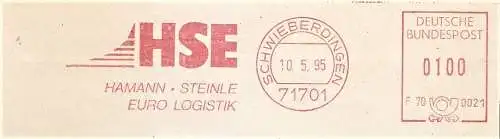 Freistempel F70 0021 Schwieberdingen - HSE / Hamann - Steinle - Euro Logistik (#2407)