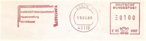 Freistempel E65 0007 Essen - KARSTADT Hauptverwaltung (#2403)