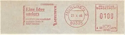 Freistempel A09 4029 München - KARSTADT Eine Idee anders (#2402)