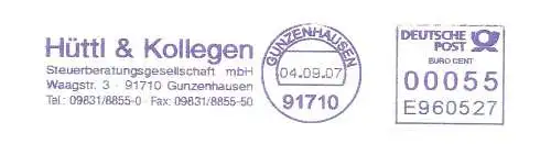 Freistempel E960527 Gunzenhausen - Hüttl & Kollegen Steuerberatungsgesellschaft mbH (#2386)