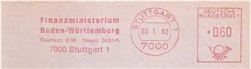 Freistempel Stuttgart - Finanzministerium Baden-Württemberg / Neues Schloß (#2381)