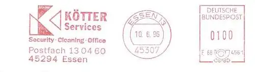 Freistempel F68 4561 Essen - KÖTTER Services / Security Cleaning Office (#2375)