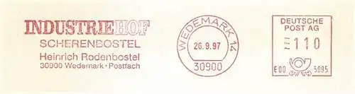 Freistempel E00 5095 Wedemark - Industriehof Scherenbostel - Heinrich Rodenbostel GmbH (#2371)