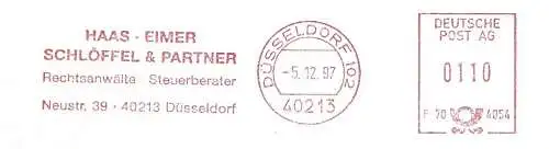 Freistempel F70 4054 Düsseldorf - Haas, Eimer, Schlöffel & Partner / Rechtsanwälte Steuerberater (#2368)