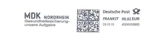 Freistempel 4D06000B6D Düsseldorf - MDK NORDRHEIN / Gesundheitssicherung - unsere Aufgabe (#2294)
