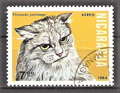 Briefmarke Nicaragua Mi.Nr. 2488 o Katze