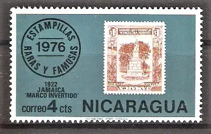 Briefmarke Nicaragua Mi.Nr. 1967 ** Briefmarkenraritäten 1976