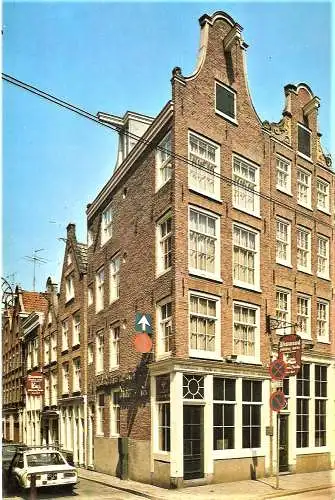 Ansichtskarte Niederlande - Amsterdam / Diamond Exhibition Holshuijsen-Stoeltie B.V. Wagenstraat 13-17 (1543)