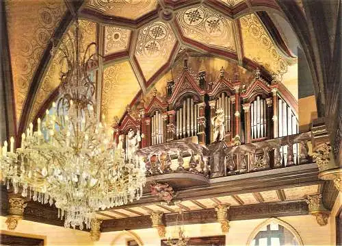 Ansichtskarte Deutschland - Königswinter / Schloss Drachenburg / Musikzimmer - Orgel aus dem Bischofsdom von Eichstätt im Altmühltal (1523)