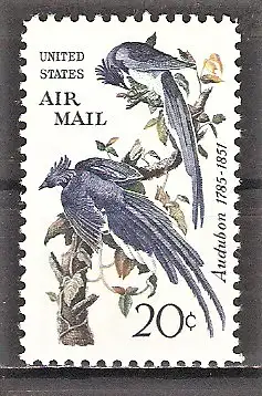 Briefmarke USA Mi.Nr. 920 ** Elsterhäher 1967 / Mexikanischer Elsterhäher (Calocitta formosa colliei)