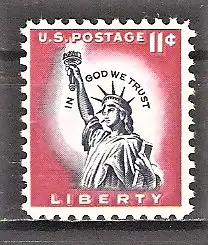 Briefmarke USA Mi.Nr. 666 A ** Freimarken 1954 / Freiheitsstatue