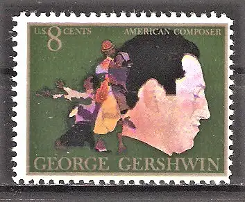 Briefmarke USA Mi.Nr. 1093 ** George Gershwin 1973 / Komponist und Pianist