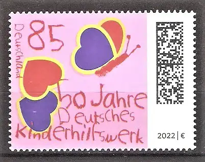 Briefmarke BRD Mi.Nr. 3676 ** 50 Jahre Deutsches Kinderhilfswerk 2022