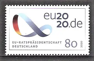 Briefmarke BRD Mi.Nr. 3554 ** EU Ratspräsidentschaft Deutschland 2020