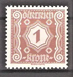 Briefmarke Österreich Portomarke Mi.Nr. 103 ** Neue Ziffernzeichnungen 1922