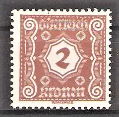 Briefmarke Österreich Portomarke Mi.Nr. 104 ** Neue Ziffernzeichnungen 1922