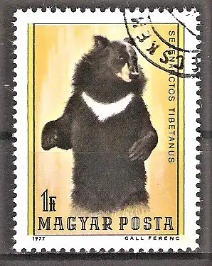 Briefmarke Ungarn Mi.Nr. 3245 A o Kragenbär (Selenarctos thibetanus)