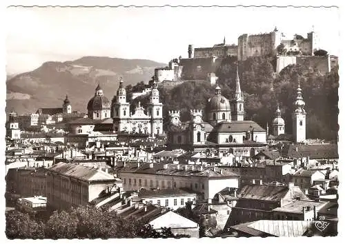 Ansichtskarte Österreich - Salzburg / Altstadt - Blick von der Humboldt-Terrasse (2682)